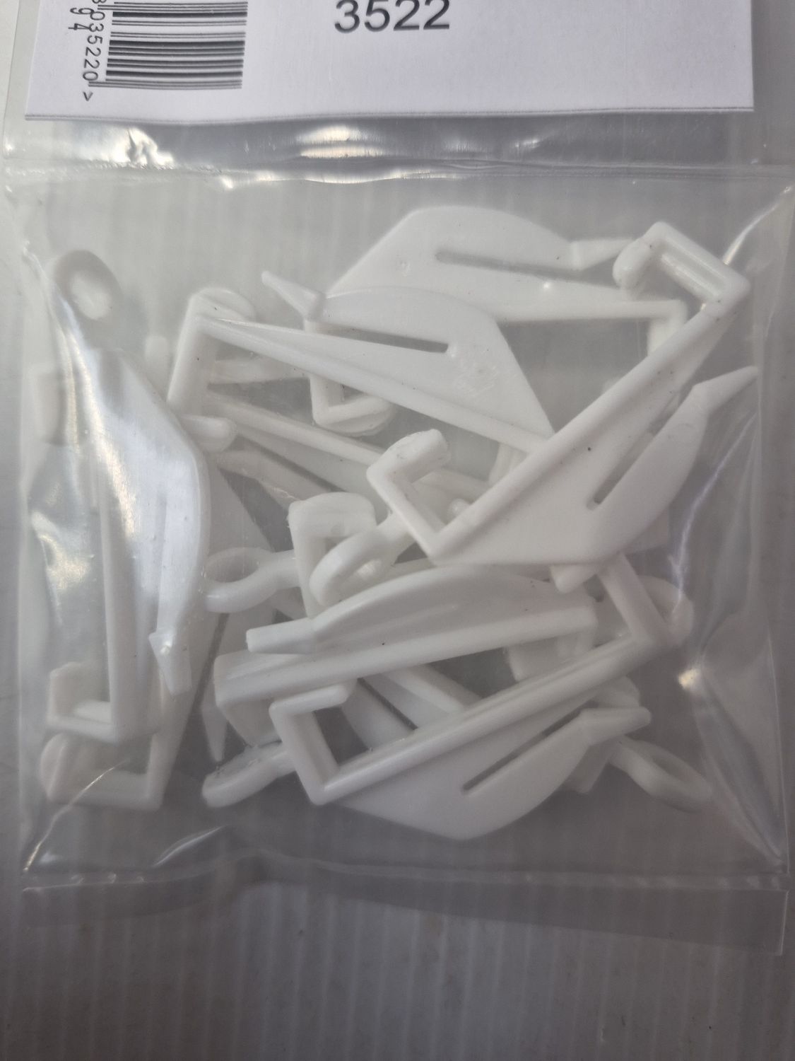 (x10)DECORAIL CURTAIN GLIDERS