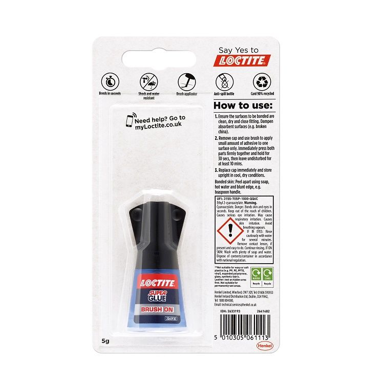 LOCTITE SUPER GLUE BRUSH ON 5G