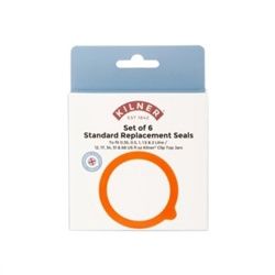 KILNER RUBBER SEALS ORANGE X 6 0025.489