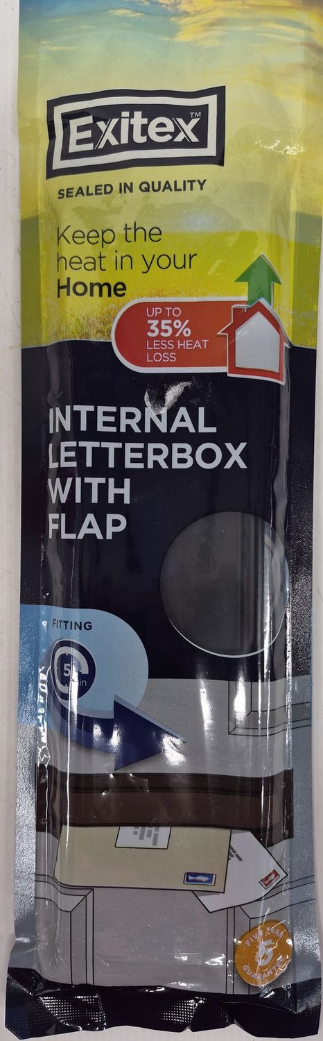 Internal Letterbox With Flap (black)