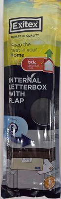 Internal Letterbox With Flap (black)