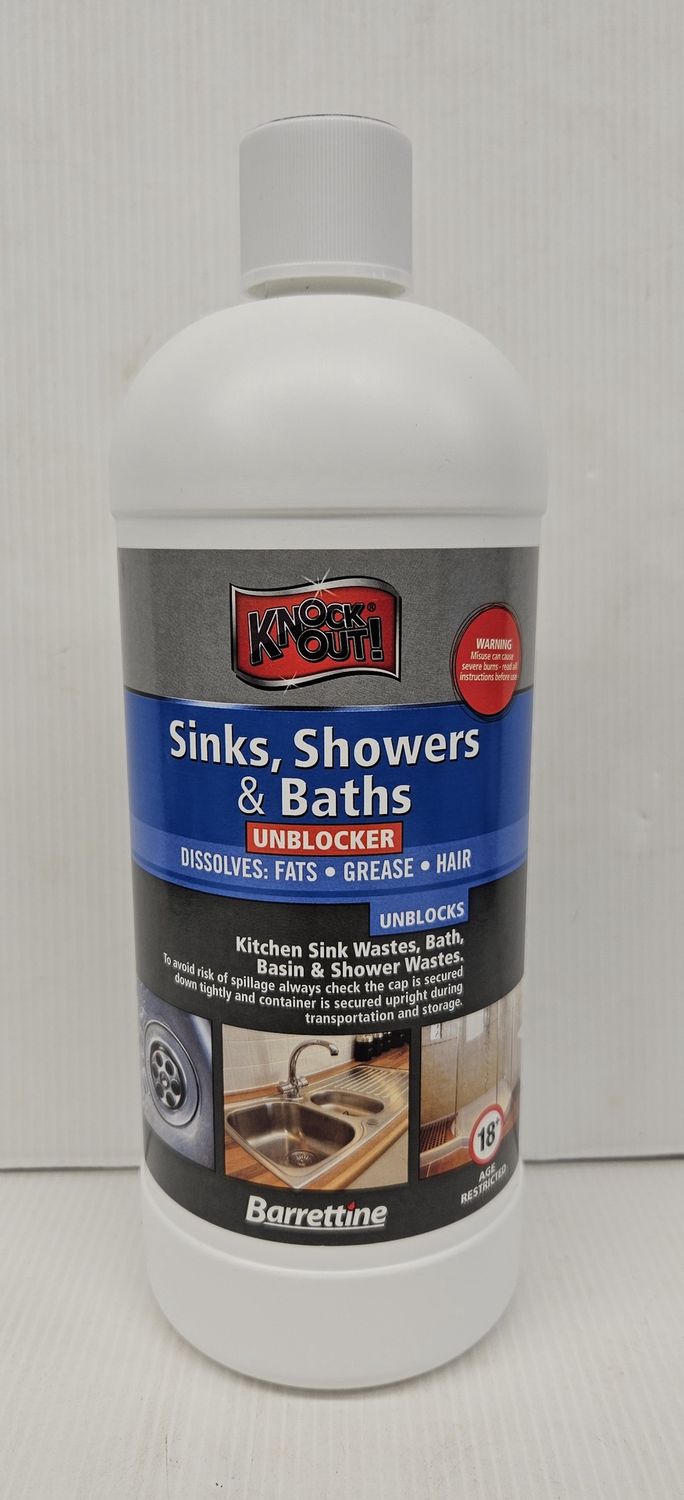KNOCKOUT SINK, SHOWER &amp; BATH UNBLOCKER 1L