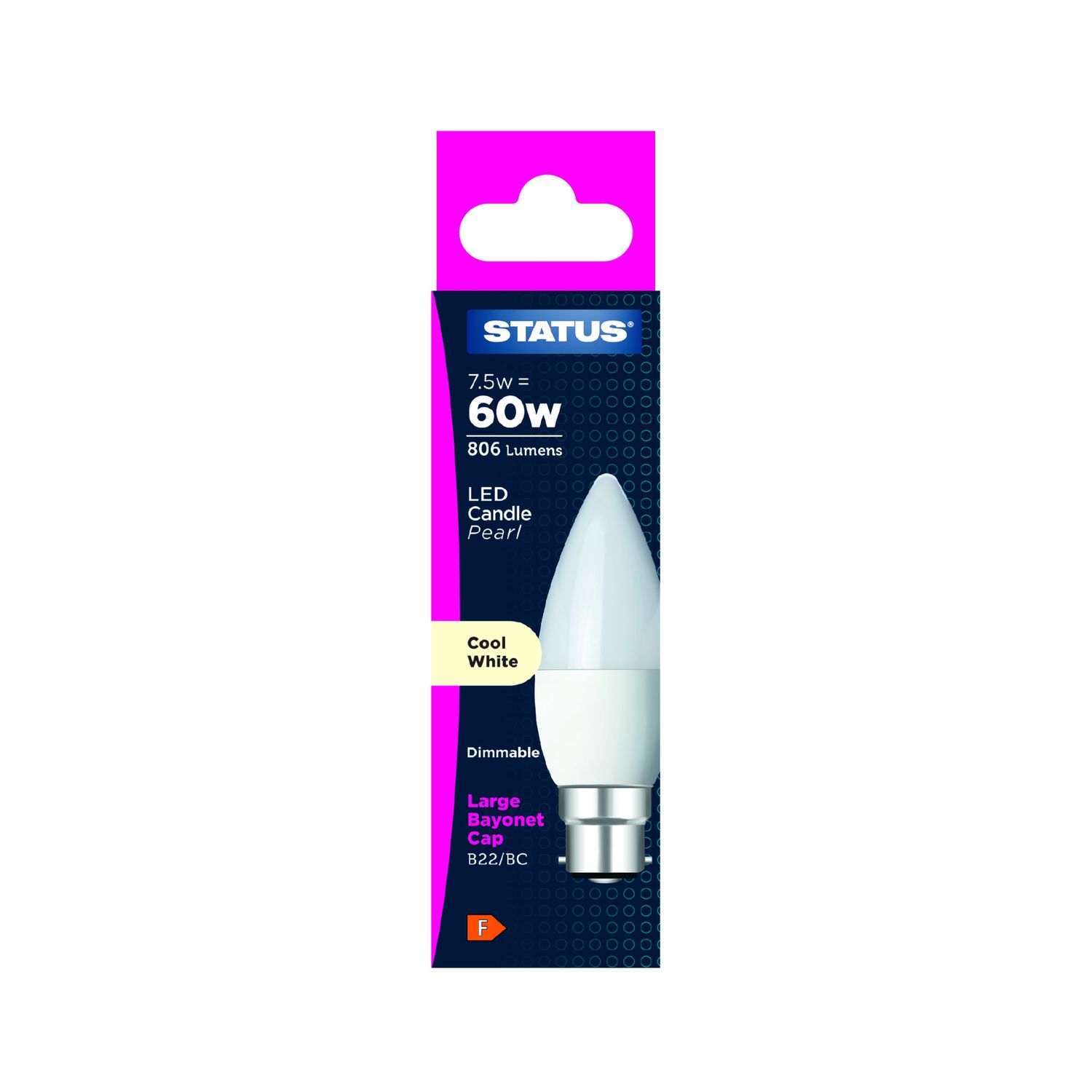 Led Candle 8w=60w Dimmable