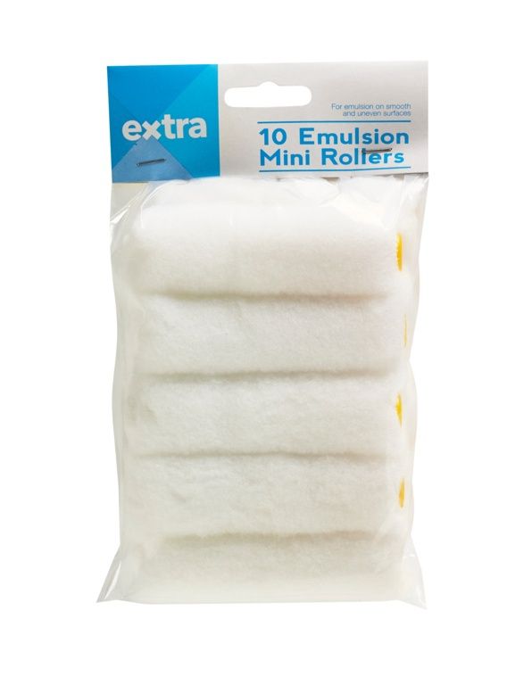 MINI ROLLER EMULSION SLEEVES 10 PACK