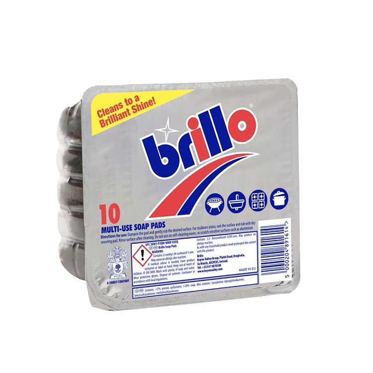 MULTI USE SOAP PADS BRILLO 10 PK