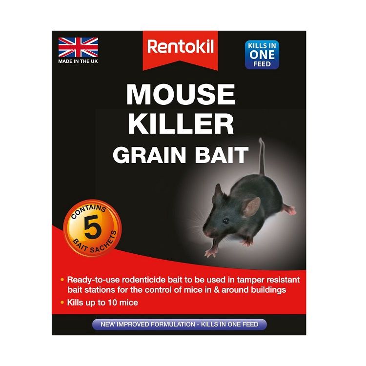 RENTOKIL MOUSE KILLER GRAIN BAIT 5 SACHETS