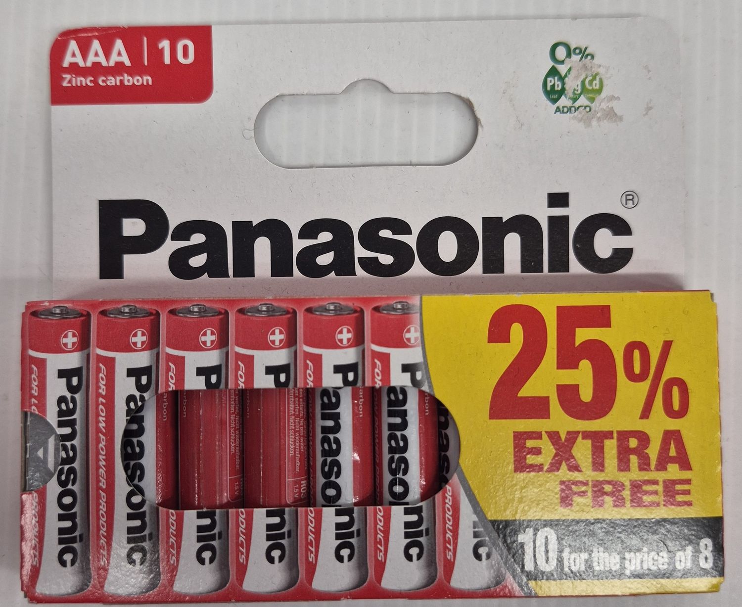 PANASONIC AAA BATTERY PACK OF 10