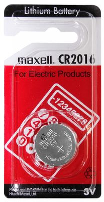 MAXELL CR2016 LITHIUM BATTERY