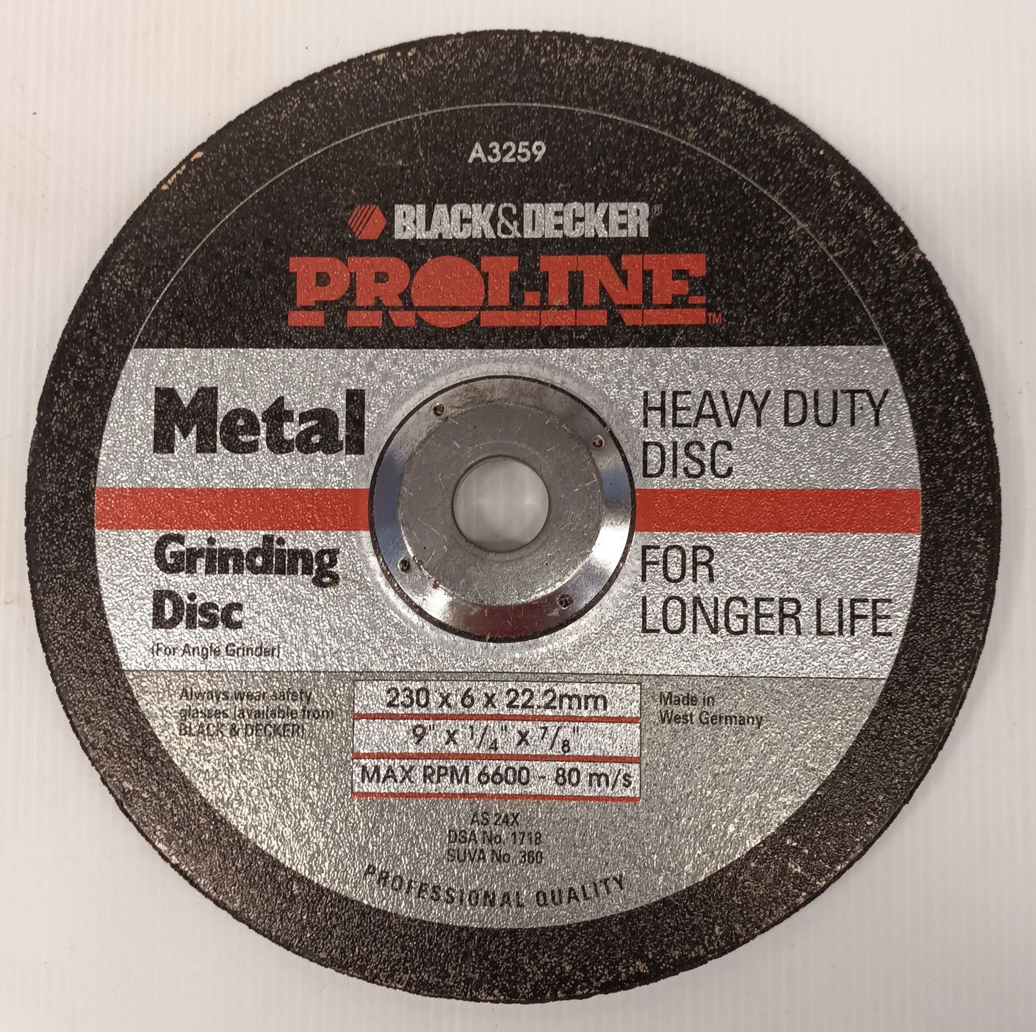 METAL HEAVY DUTY GRINDING DISK 230X6X22.2MM