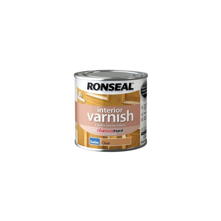 RONSEAL INTERIOR VARNISH CLEAR SATIN 250MLL