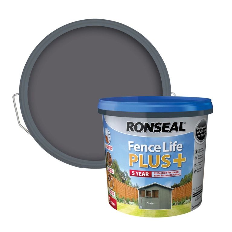 RONSEAL FENCE LIFE PLUS SLATE 5L