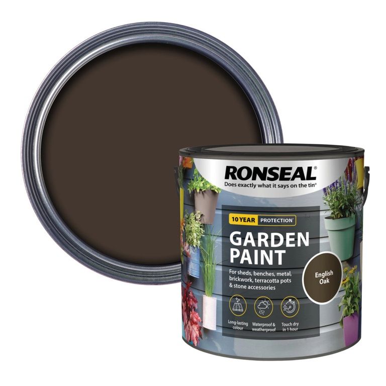 RONSEAL GARDEN PAINT ENGLISH OAK 2.5L
