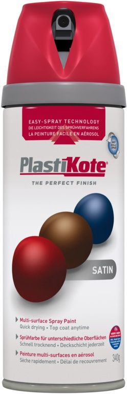 SATIN REAL RED 400ML SPRAY PAINT