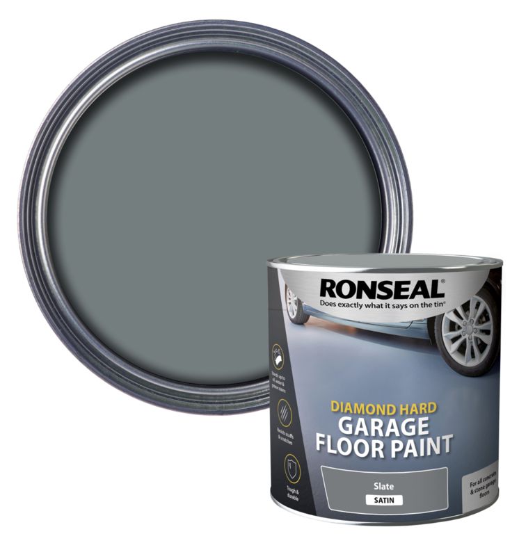RONSEAL DIAMOND HARD GARAGE FLOOR PAINT SLATE 2.5L