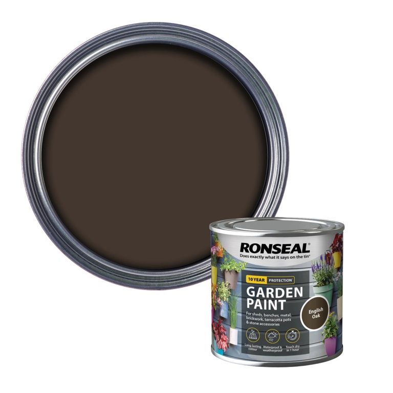 RONSEAL GARDEN PAINT ENGLISH OAK 250ML