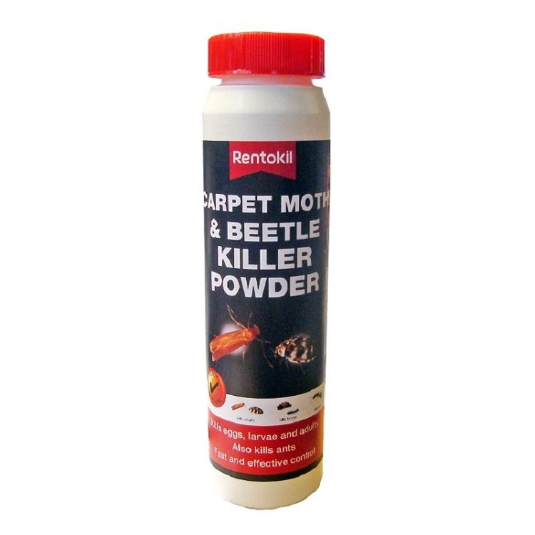 RENTOKIL CARPET MOTH &amp; BETTLE KILLER POWDER