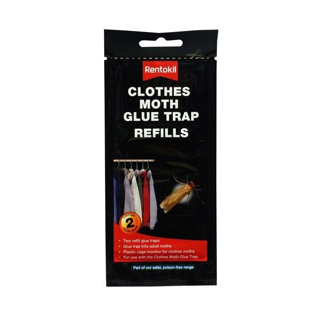 RENTOKIL FMP14 CLOTHES MOTH GLUE TRAP REFILL 2PK
