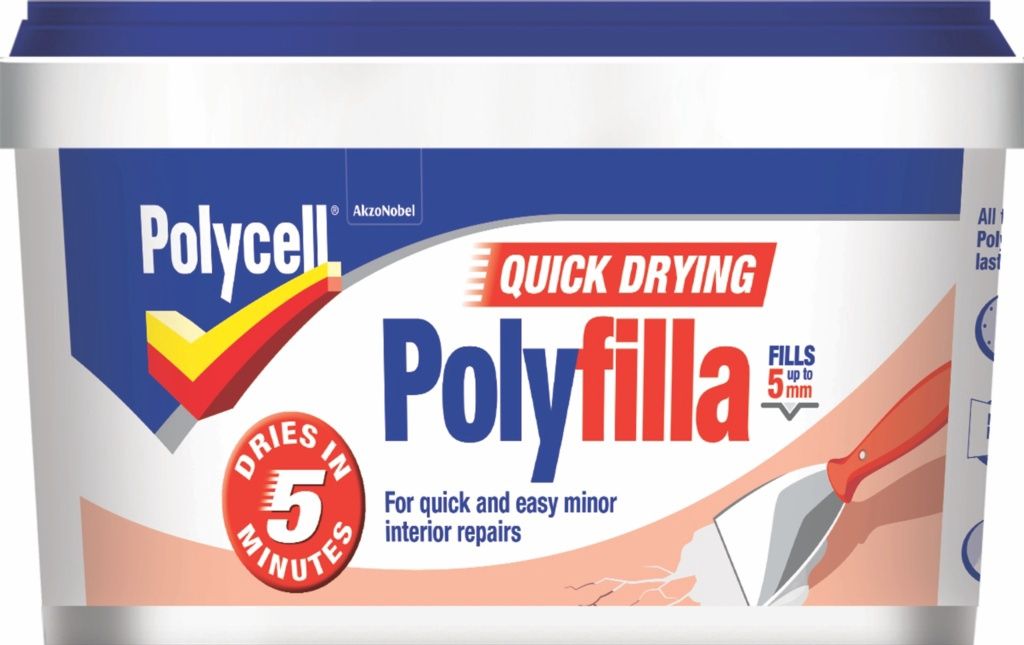 POLYFILLA QUICK DRYING FILLER 500GM