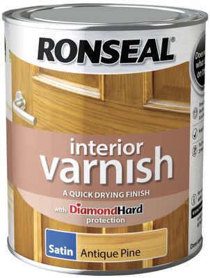 RONSEAL INTERIOR VARNISH ANT PINE 750ML SATIN