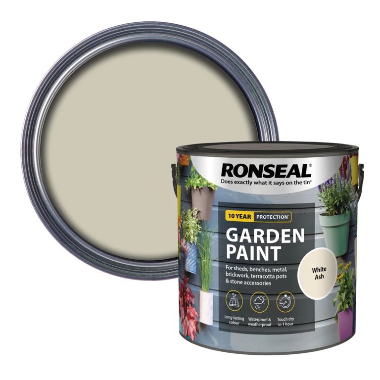 RONSEAL GARDEN PAINT WHITE ASH 2.5L