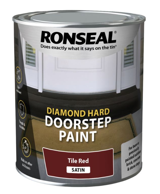 RONSEAL DOORSTEP PAINT TILE RED 750ML