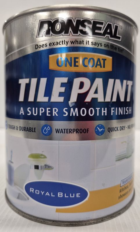 RONSEAL ONE COAT TILE PAINT ROYAL BLUE 750ML
