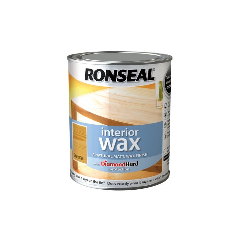 RONSEAL WAX MATT DARK OAK 750ML