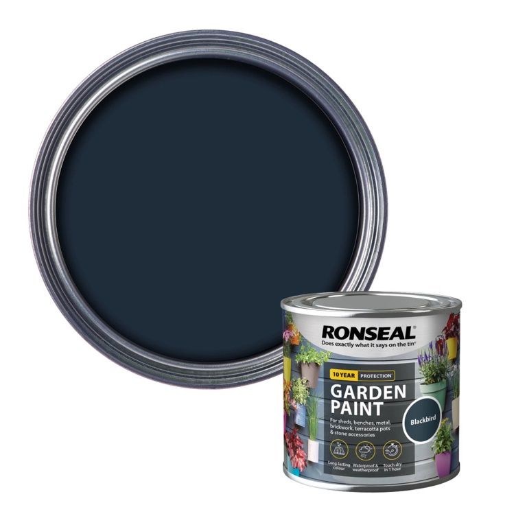 RONSEAL GARDEN PAINT BLACKBIRD 250ML
