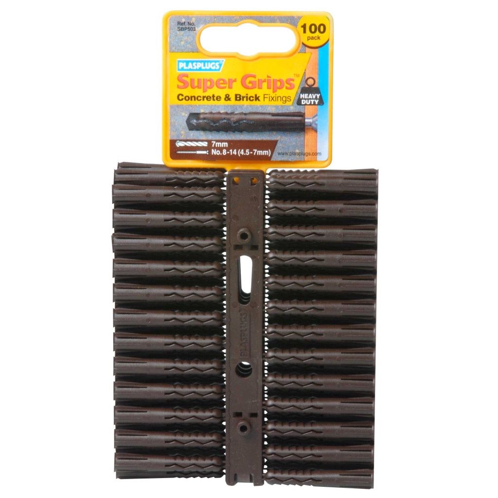 PLASPLUG SUPERGRIP BROWN SBP503