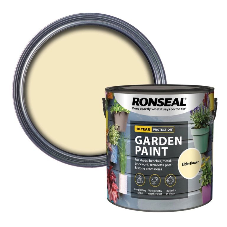 RONSEAL GARDEN PAINT ELDERFLOWER 2.5LT