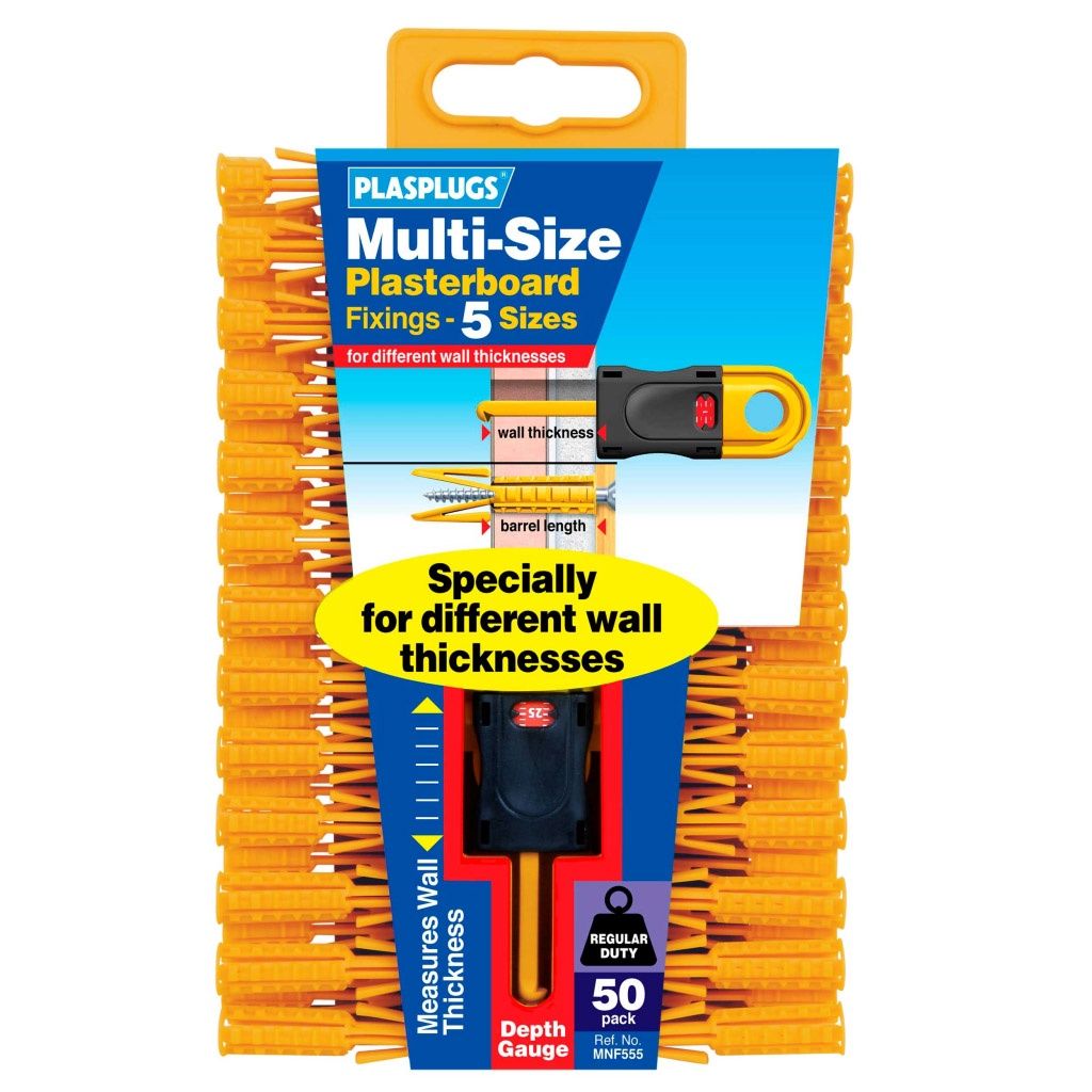 PLASPLUG M/SIZE PLASTERBOARD PLUG MNF555