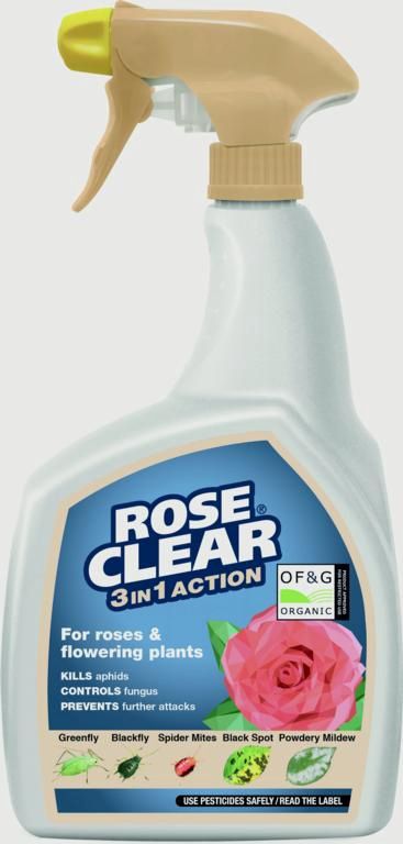 ROSE CLEAR 3 IN 1 SPRAY 800ML ORGANIC