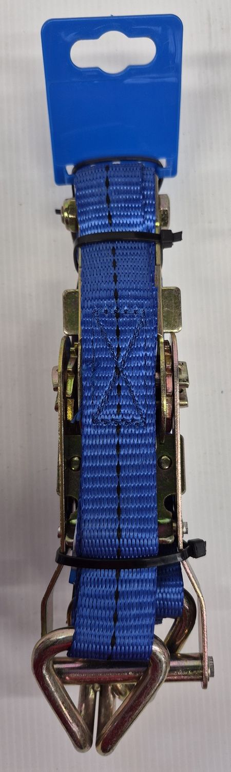 Silverline ratchet tie down strap j hook 3m x 25mm