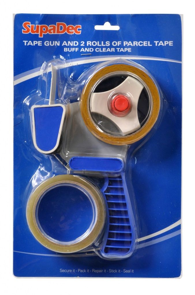SUPADEC TAPE GUN &amp; 2 ROLLS OF TAPE
