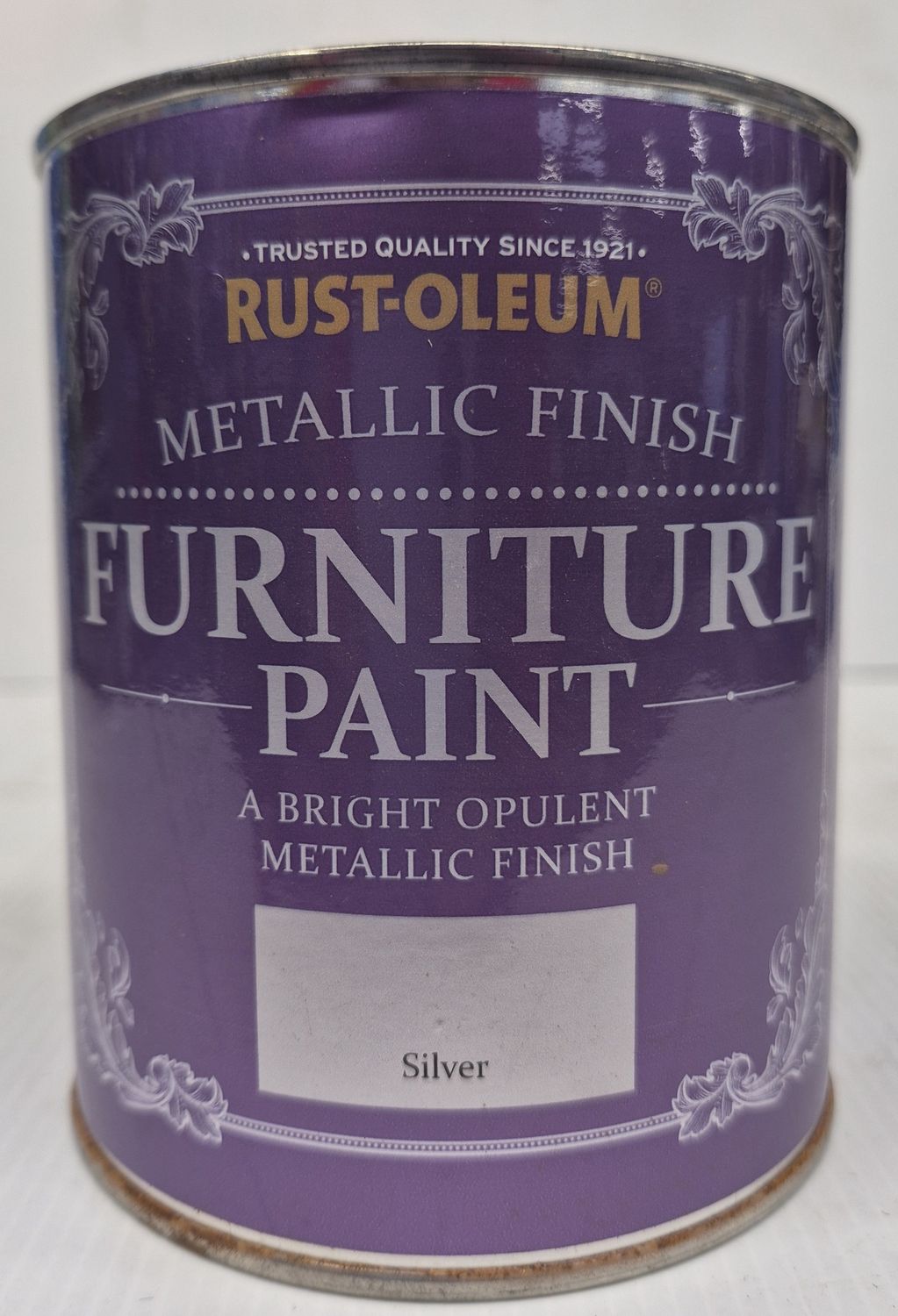 RUSTOLEUM METALLIC FURNITURE PAINT SILVER 750ML