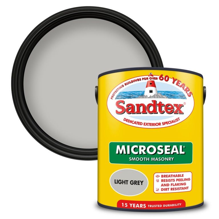 SANDTEX SMOOTH MASONRY LIGHT GREY 5L