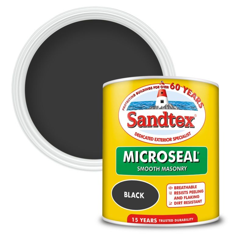 SANDTEX SMOOTH MASONRY BLACK 1L