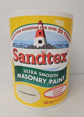 SANDTEX SMOOTH MASONRY ILLUSTRATED WHITE 5L