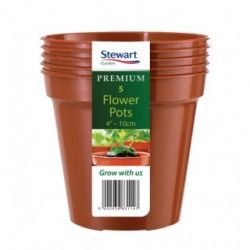 6" FLOWER POT TERRACOTTA 3PK