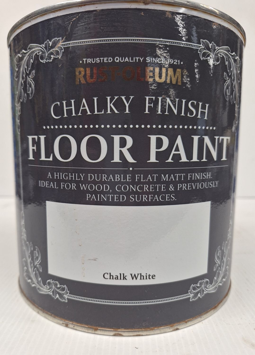 RUSTOLEUM CHALKY FLOOR PAINT CHALK WHITE 2.5L