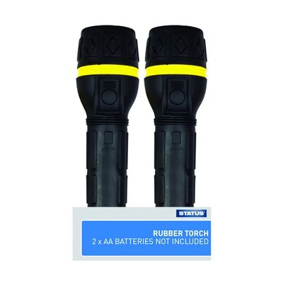 status black rubber torch