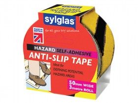 SYLGLAS ANTISLIP TAPE HAZARD 50MM X 3M
