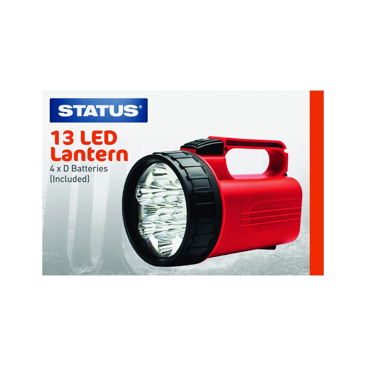STATUS 13 LED HIGH POWER LANTERN BLACK &amp; RED