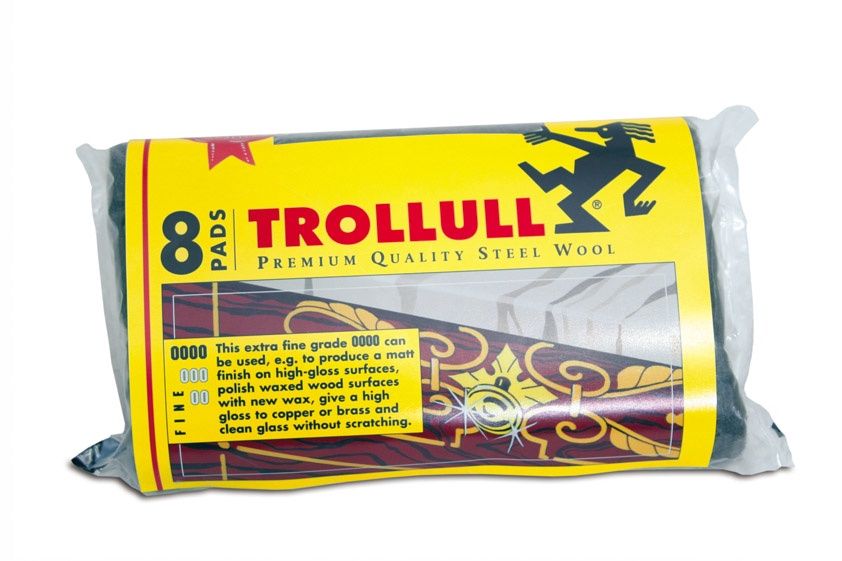 TROLLULL STEEL WOOL MEDIUM PK8