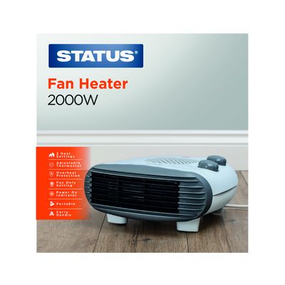 STATUS 2000W FLAT FAN HEATER