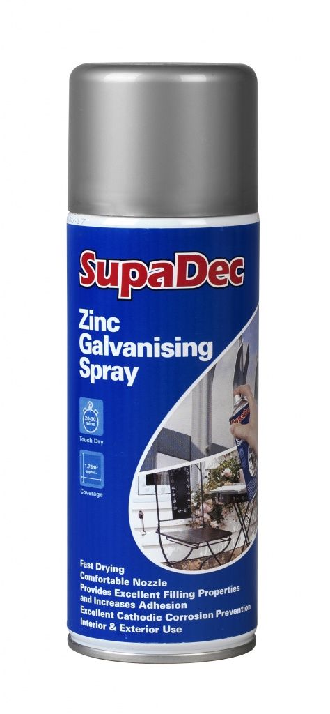 SUPADEC ZINC GALVANISING SPRAY 400ML