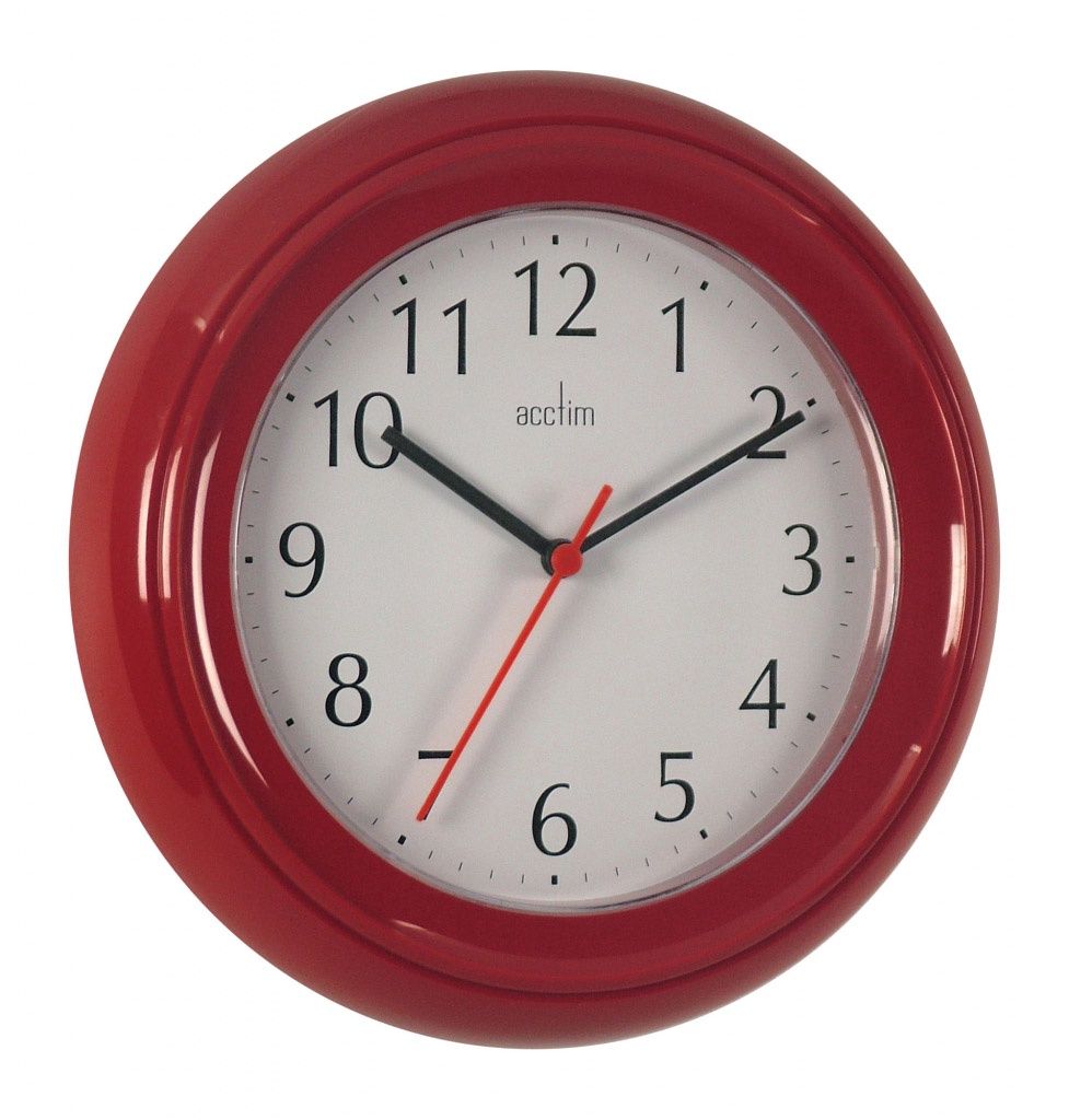 WYCOMBE WALL CLOCK RED