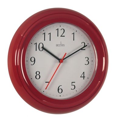 WYCOMBE WALL CLOCK RED