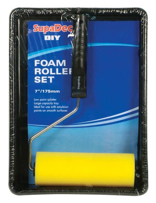 SUPADEC FOAM ROLLER &amp;TRAY SET 7"