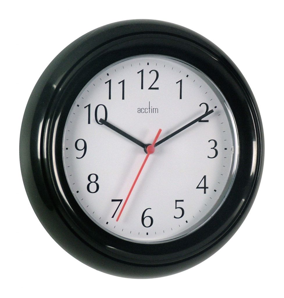 WYCOMBE WALL CLOCK BLACK